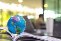 World,Globe,On,Text,Book.,Graduate,Study,Abroad,Programs.,International