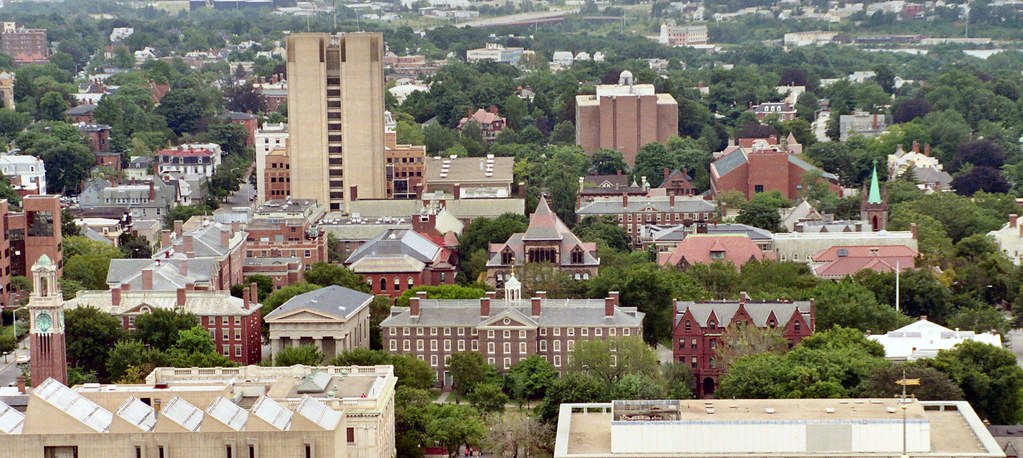 Image of aerial view of Brown University