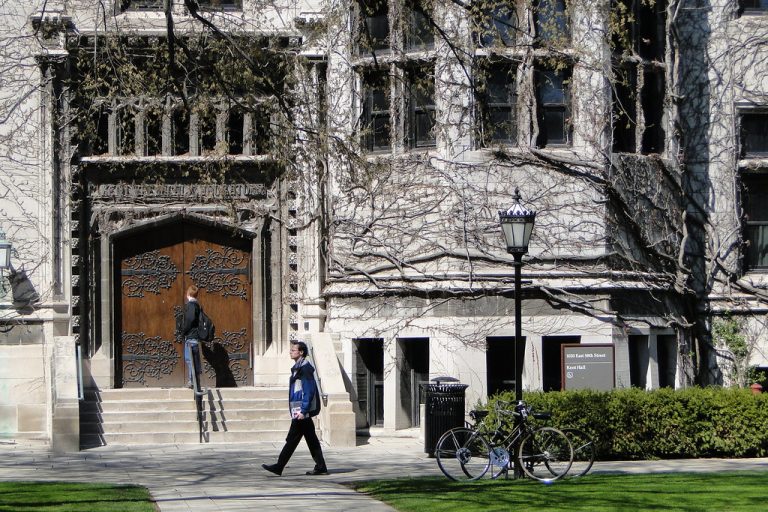 Image of the central campus at University of Chicago.