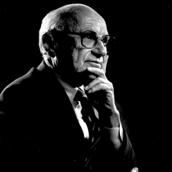 Image of Milton Friedman.
