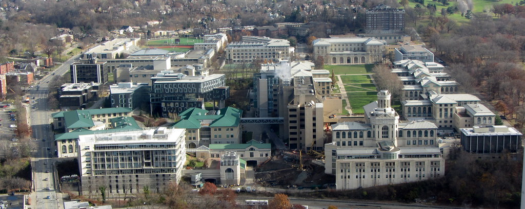 Aerial view of Carnegie Mellon