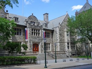 Old gothic stone building at the University of Pennsylvania,