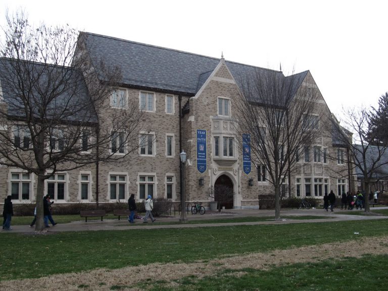 Image of a building at the University of Notre Dame