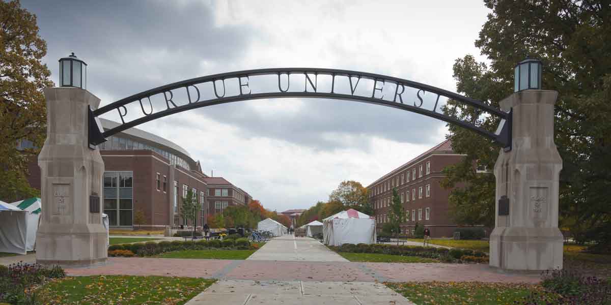 Purdue University sign
