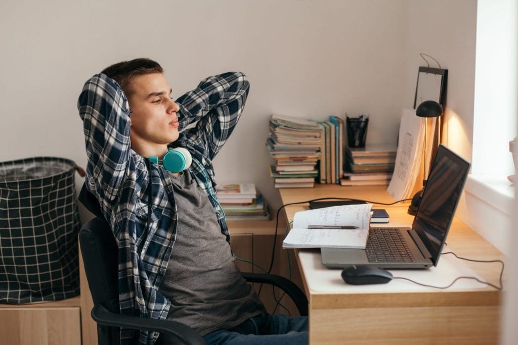 doing homework at home