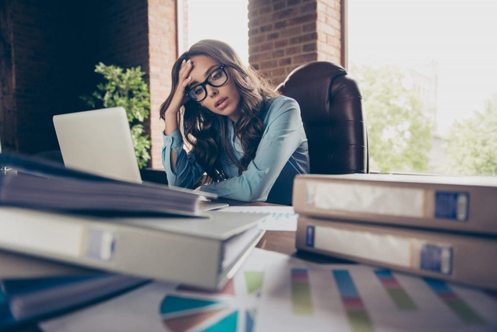 business woman working