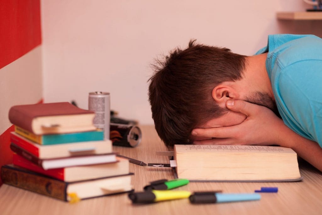 student is stressed