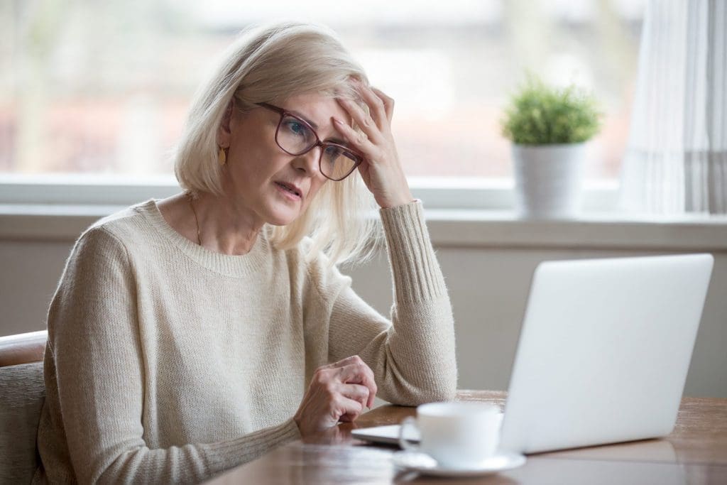woman working on laptop