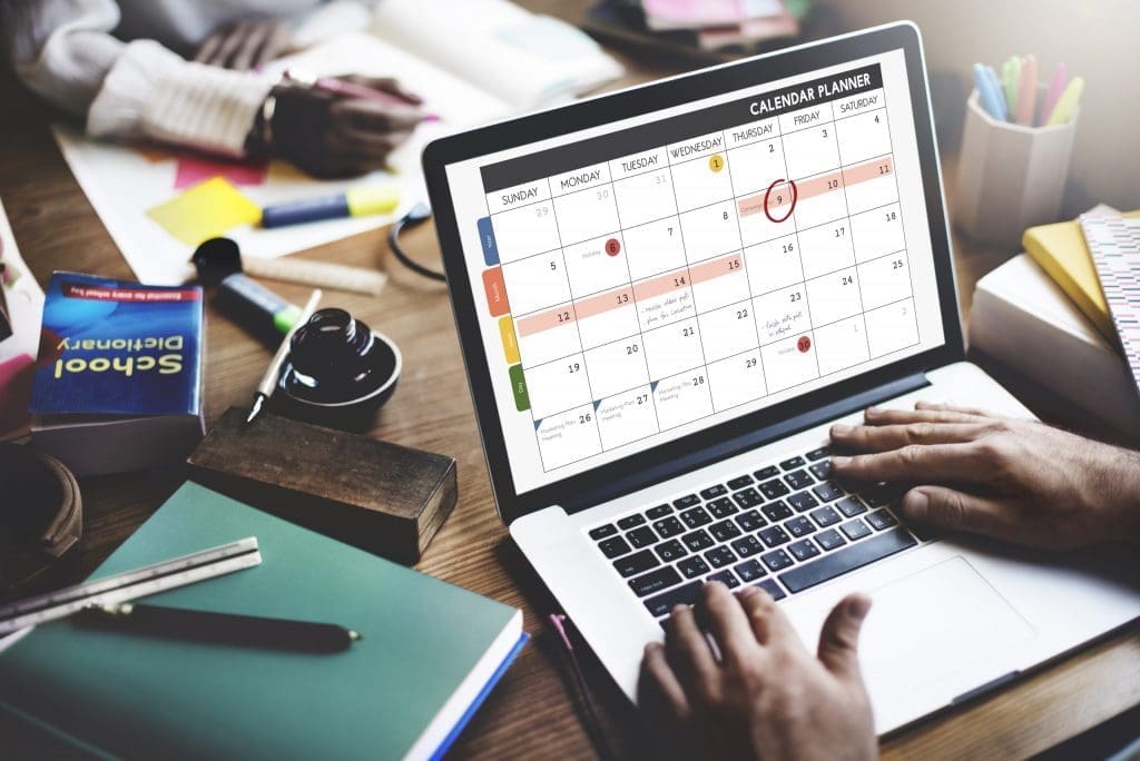 planning on calendar