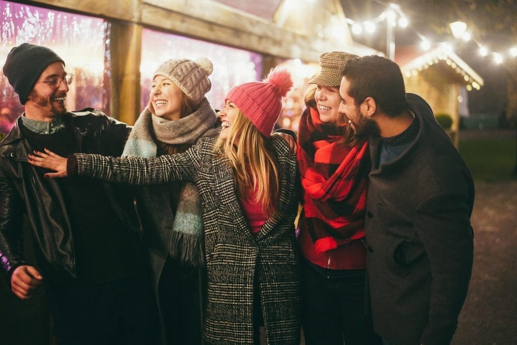 friends having fun outdoor