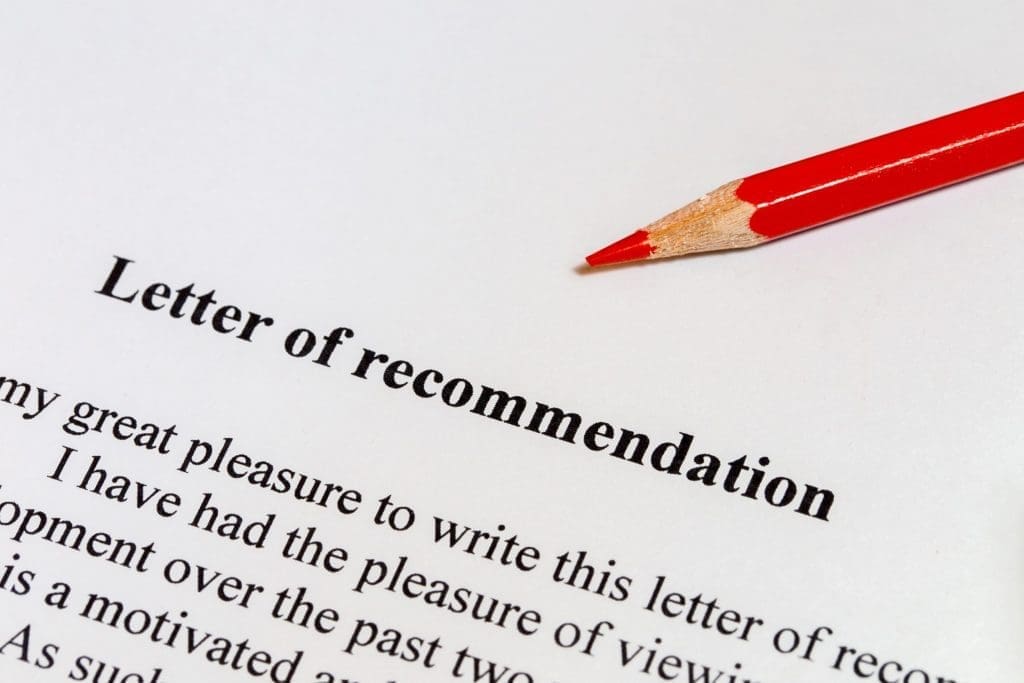 letter of recommendation