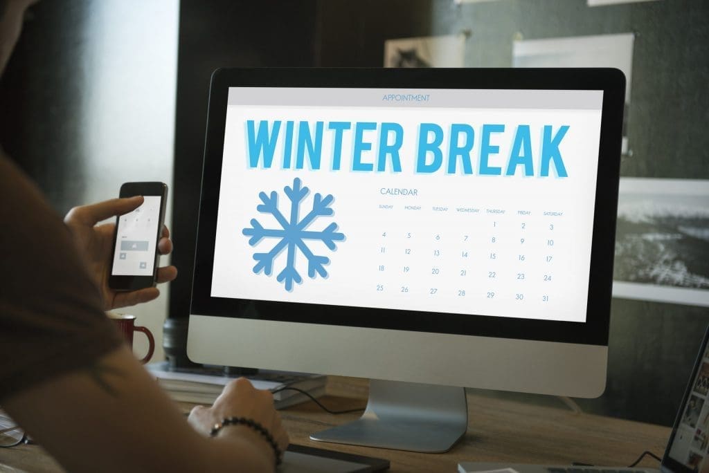winter break college apps planning