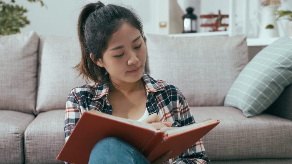 studying at home