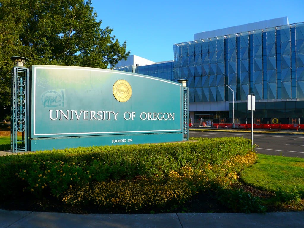 Image of the University of Oregon Sign