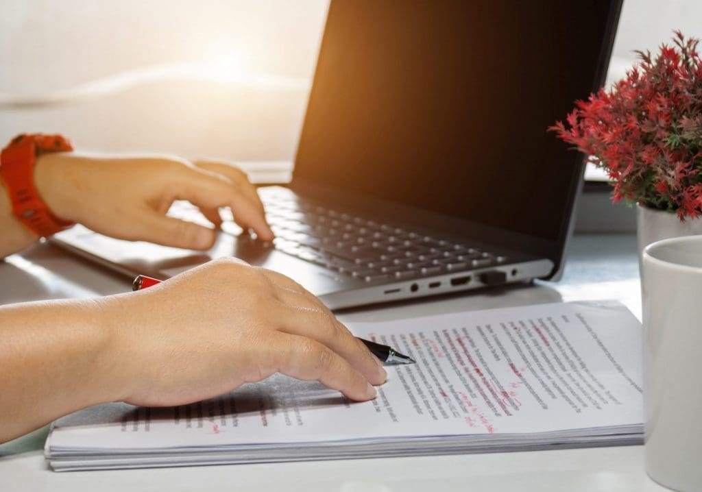 Proofreading paper