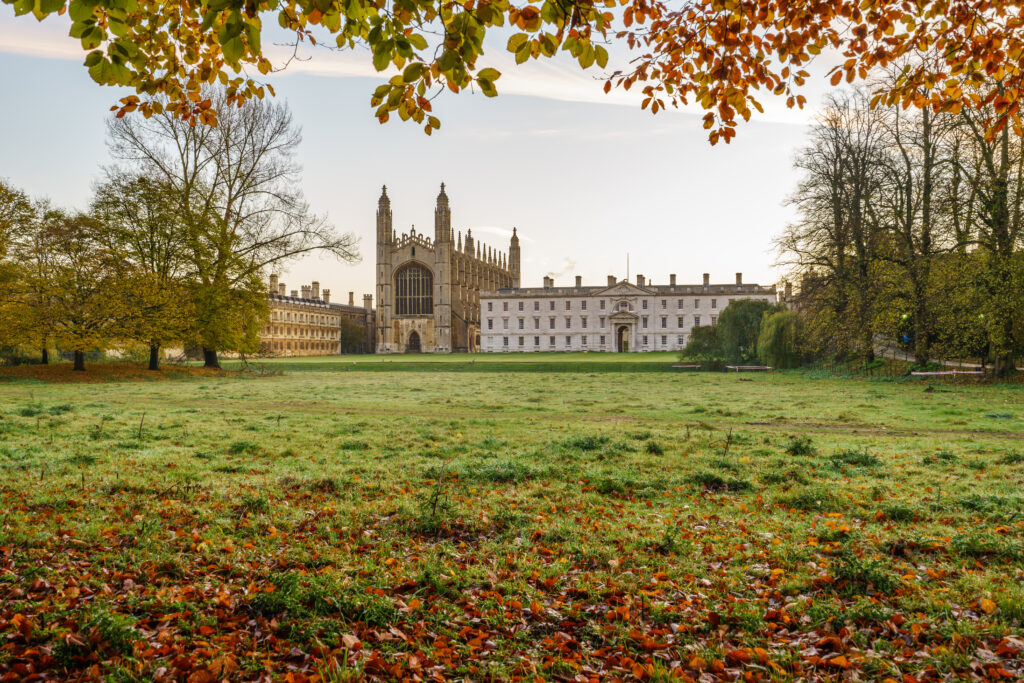 Cambridge campus in autumn.