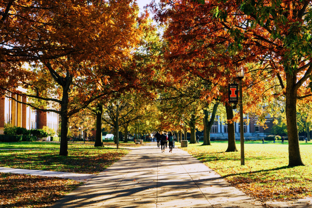 College campus tour